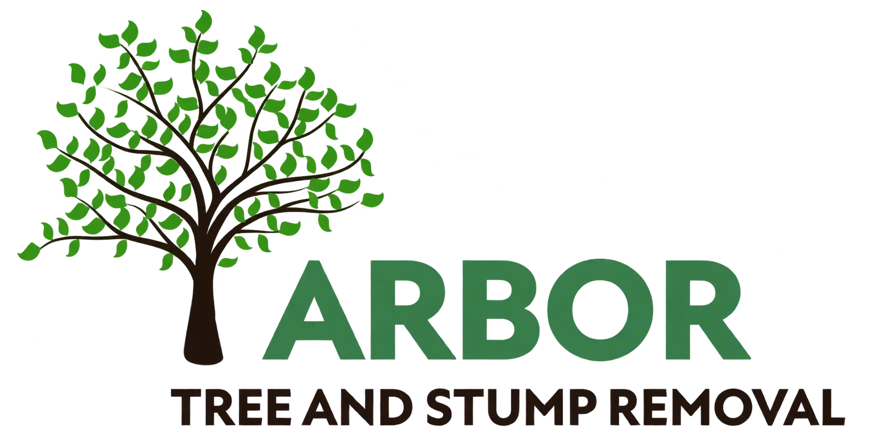arbor tree and stump removal logo